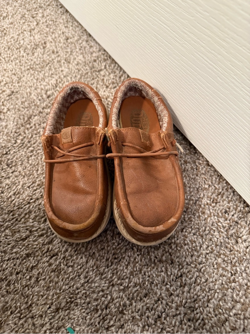 Hey Dude Kids Brown Slip-On Moccasins